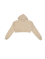 Cropped Hoodie Stone