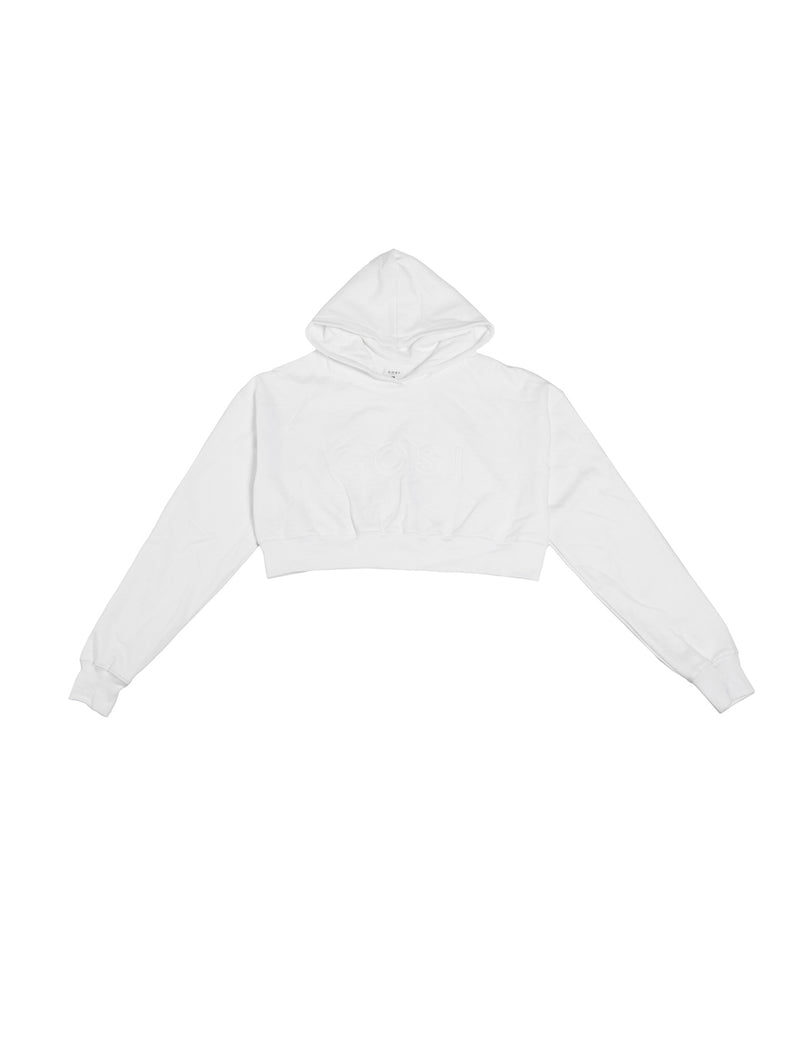 Cropped Hoodie White