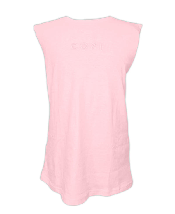 Sleeveless T-Shirt Light Pink