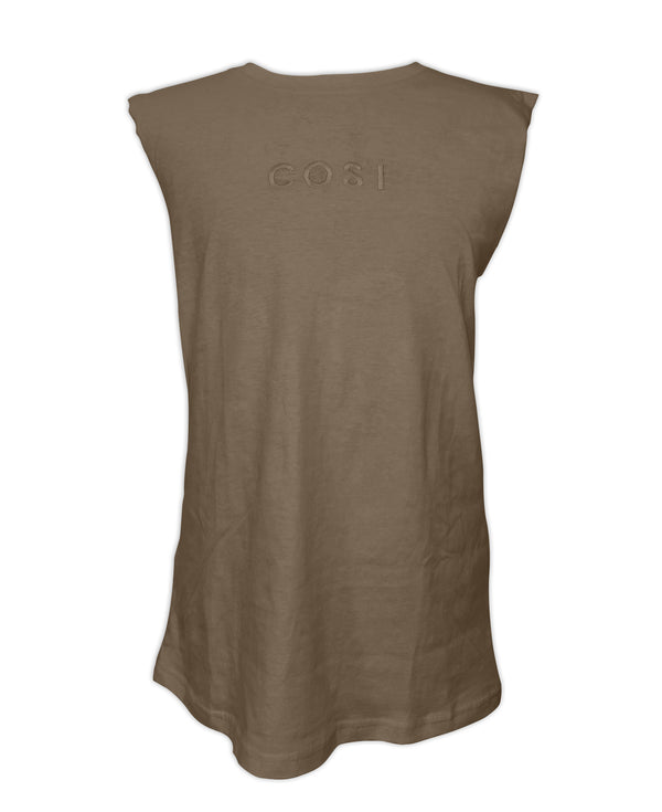Sleeveless T-Shirt Olive