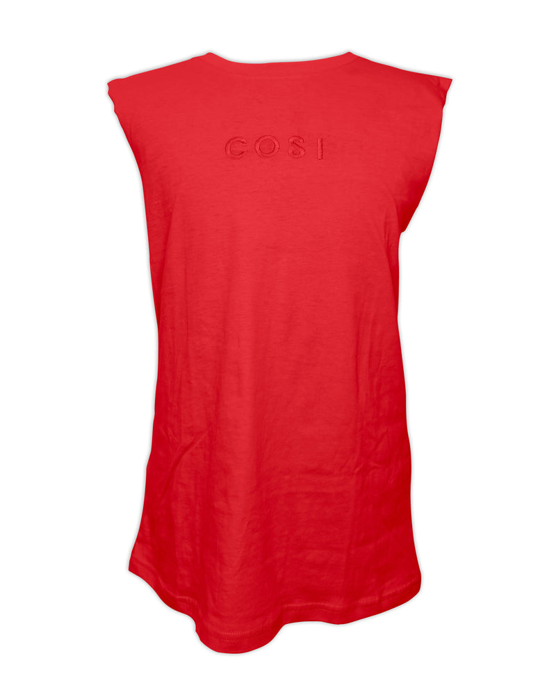 Sleeveless T-Shirt Red