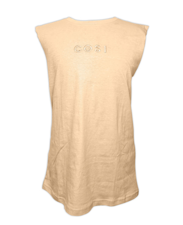 Sleeveless T-Shirt Stone