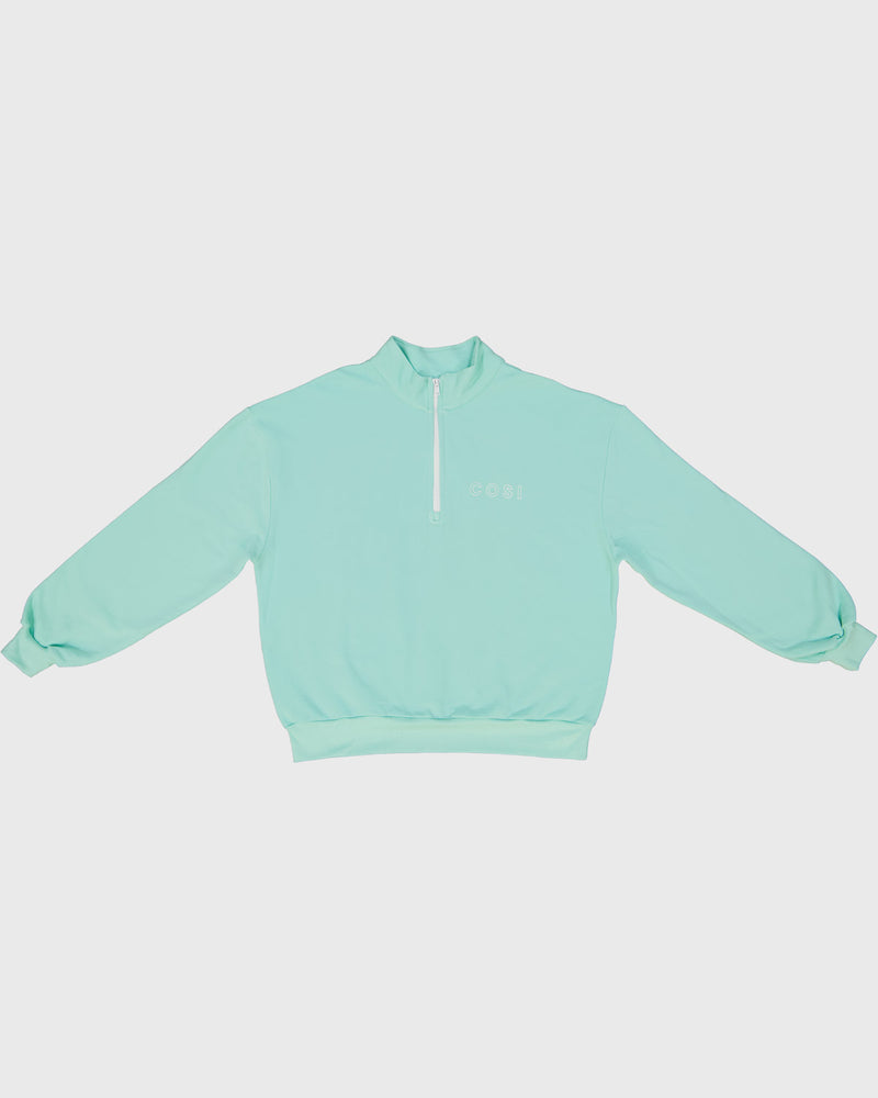 1/4 Zip Sweatshirt Mint