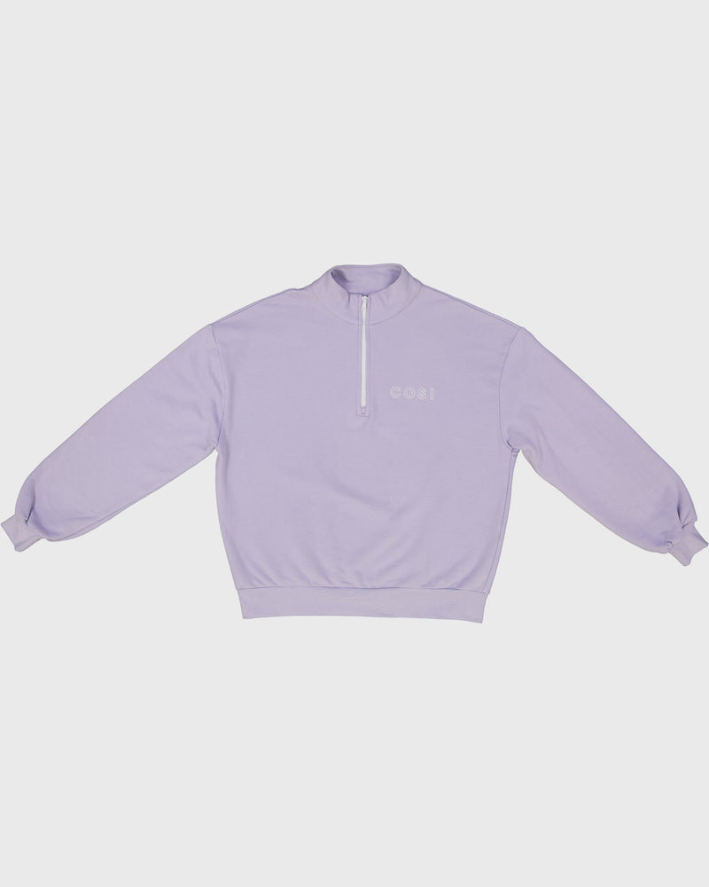 1/4 Zip Sweatshirt Lilac