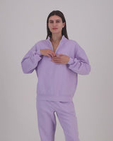 1/4 Zip Sweatshirt Lilac