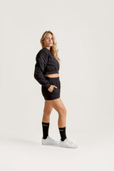 Cropped Sweatshirt Black