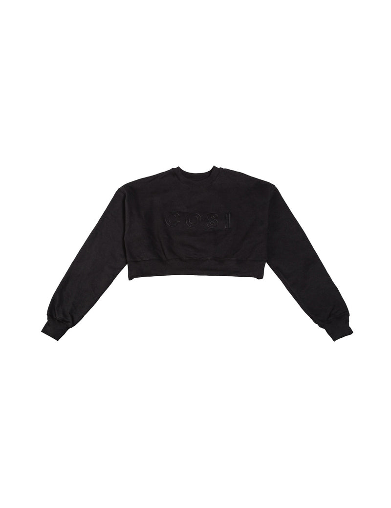 Cropped Sweatshirt Black