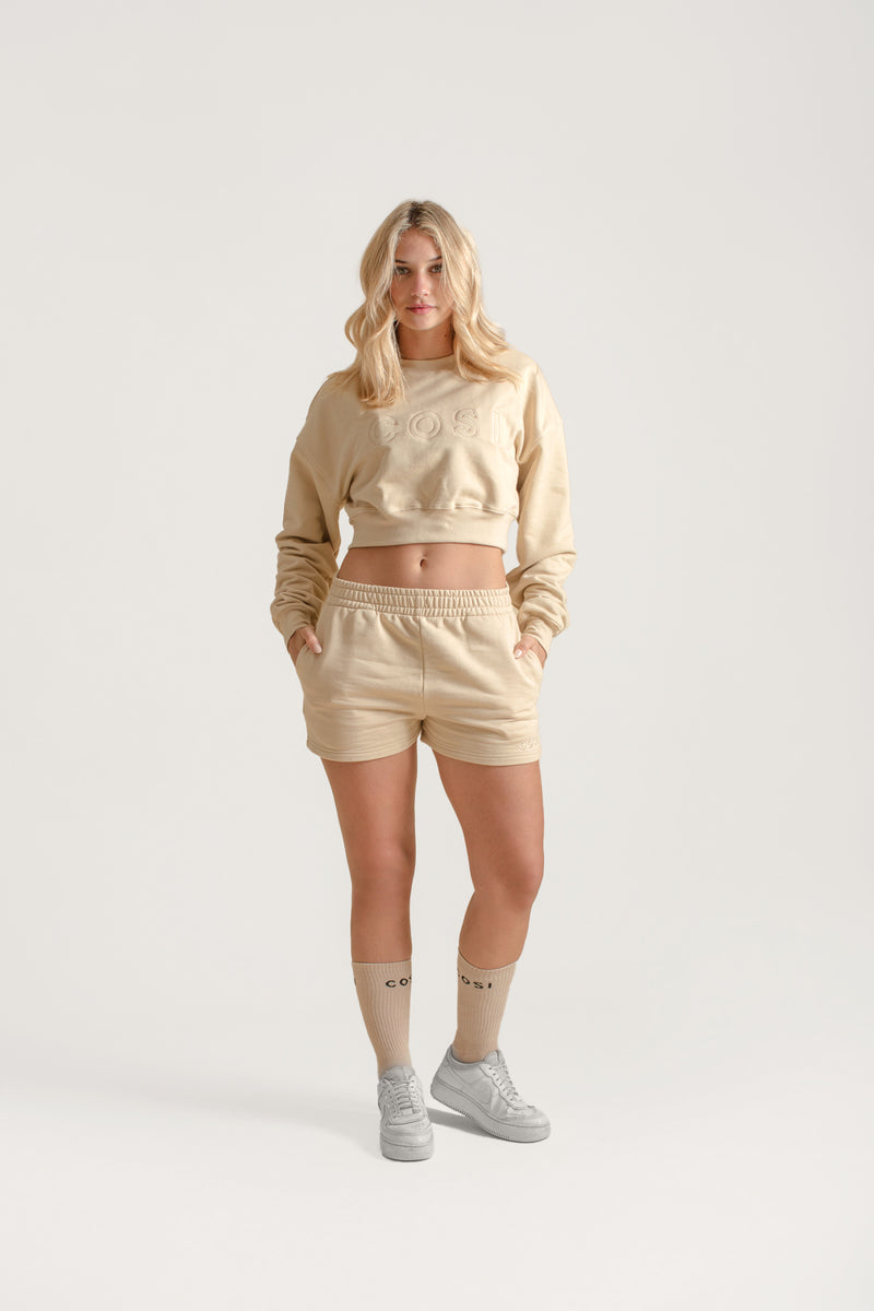 Cropped Sweatshirt Stone