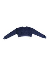 Cropped Sweatshirt Navy