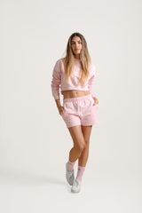 Cropped Sweatshirt Light Pink