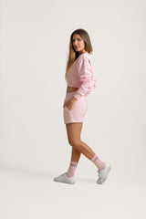 Cropped Sweatshirt Light Pink