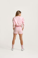 Cropped Sweatshirt Light Pink