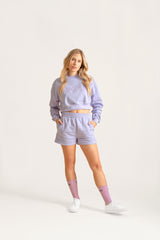 Cropped Sweatshirt Lilac