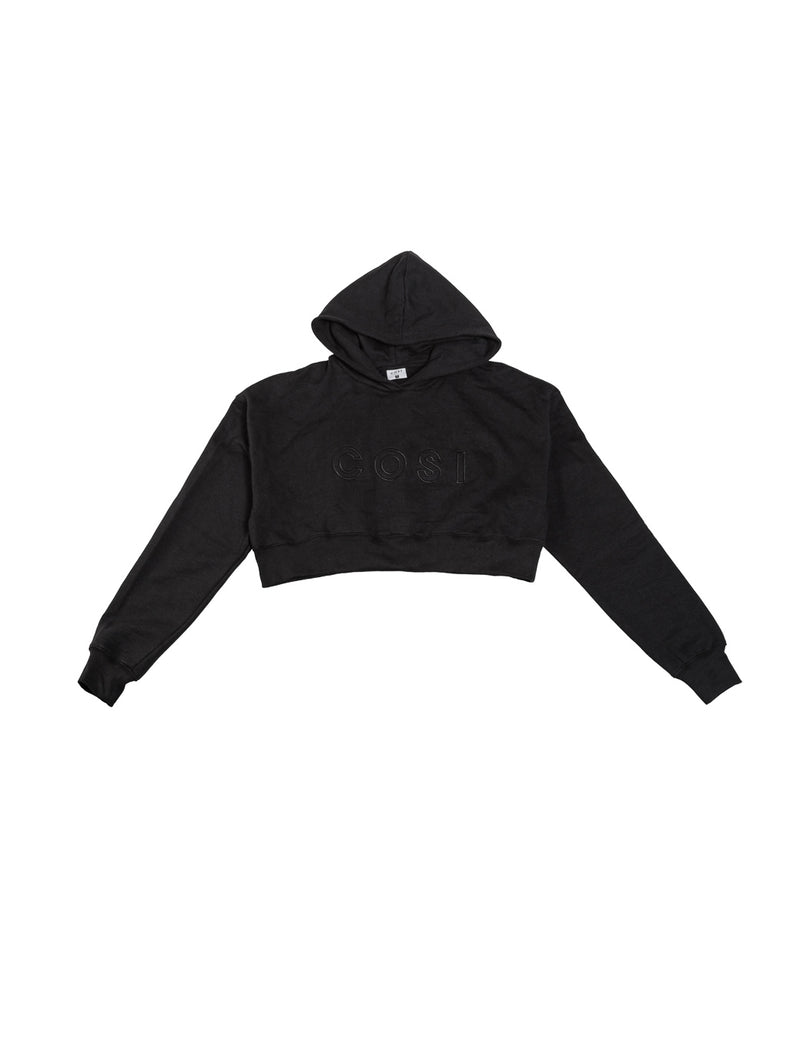 Cropped Hoodie Black