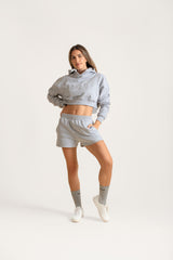 Cropped Hoodie Grey