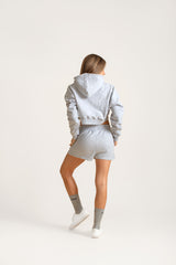 Cropped Hoodie Grey
