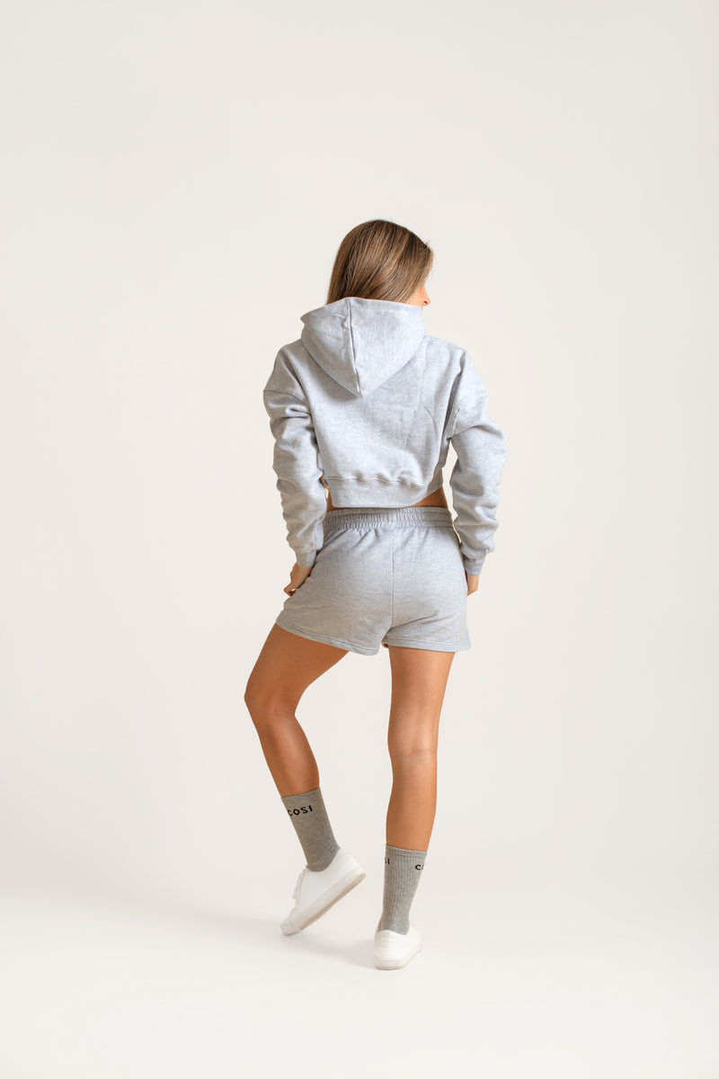 Cropped Hoodie Grey
