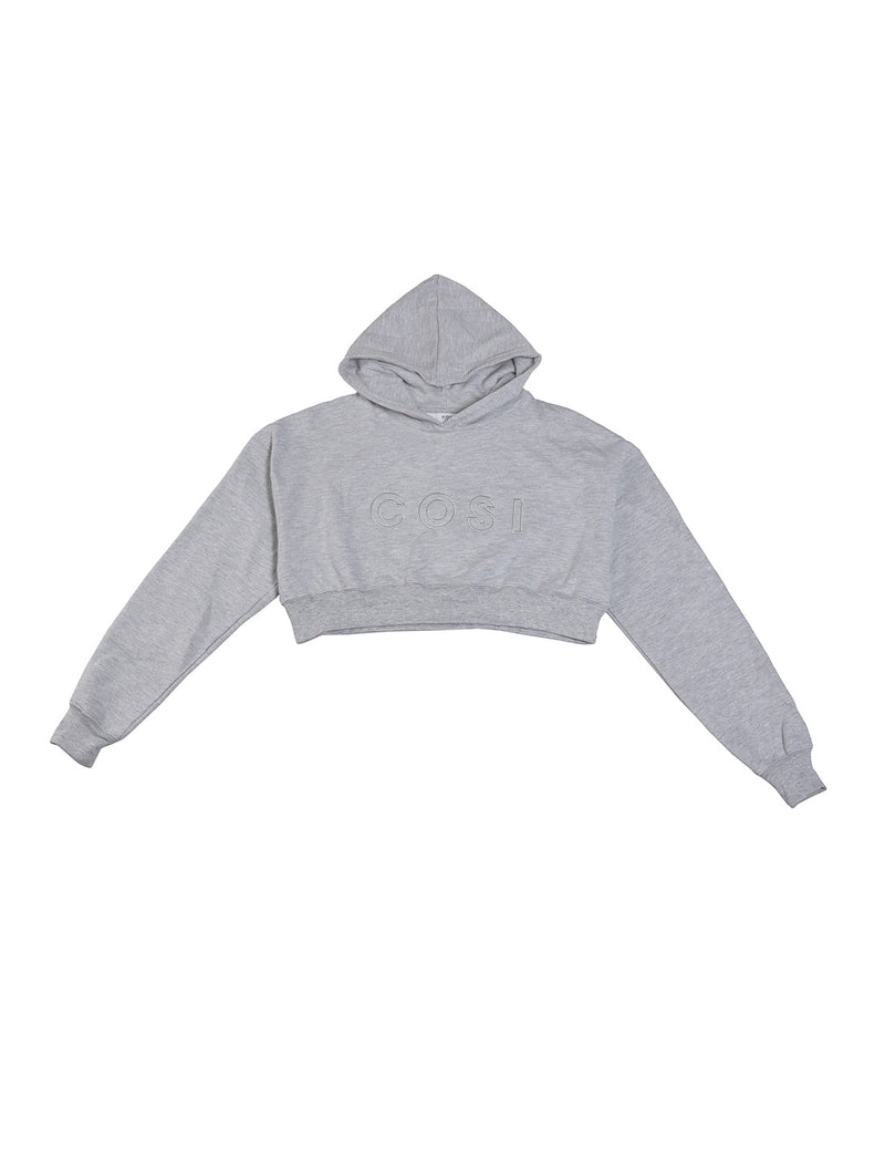 Cropped Hoodie Grey