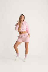 Cropped Hoodie Light Pink