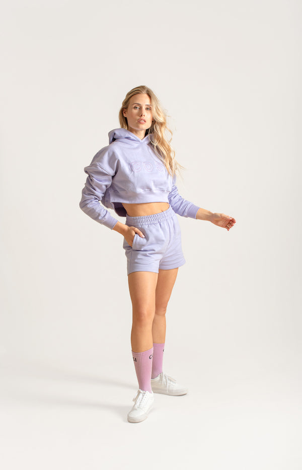 Cropped Hoodie Lilac