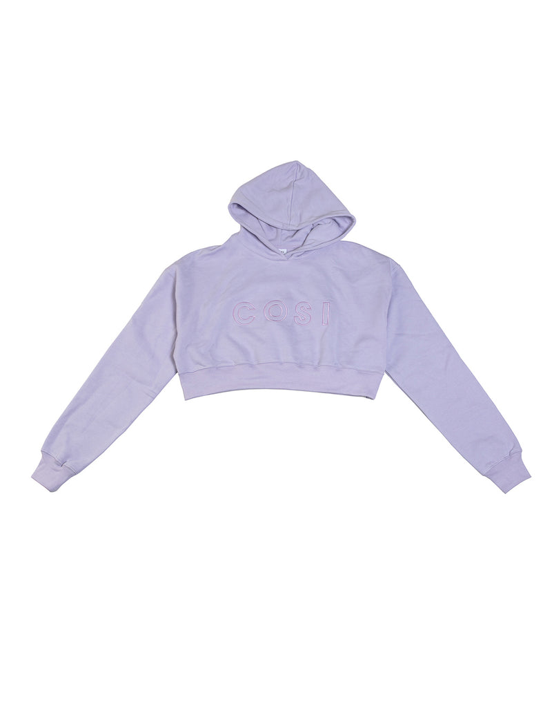 Cropped Hoodie Lilac