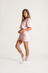 Cropped T-Shirt Light Pink