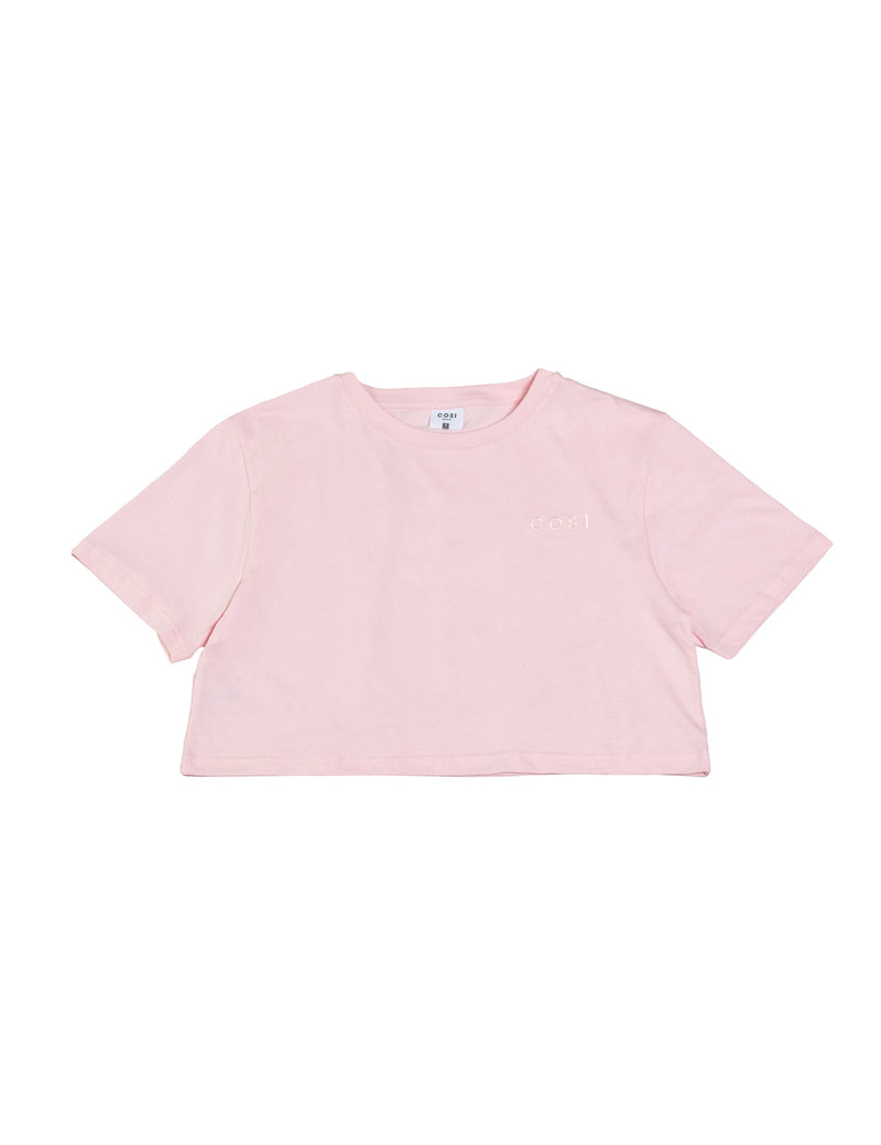 Cropped T-Shirt Light Pink