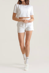 Cropped T-Shirt White