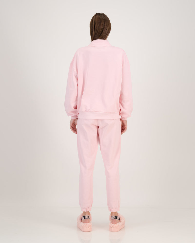1/4 Zip Sweatshirt Light Pink