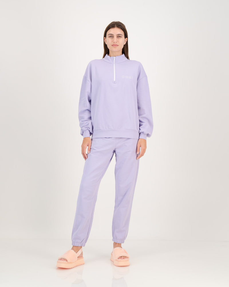 1/4 Zip Sweatshirt Lilac